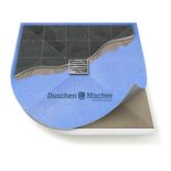 Viertelkreis-Duschelement Punktablauf